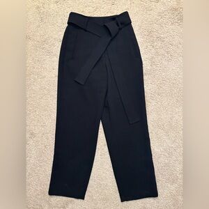 Aritzia Wilfred Geneva Tie Waist Pants Black Size 00